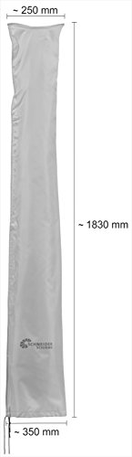 Schneider Funda Protectora Parasol, Gris Plateado, hasta Aprox. 300 cm Ø