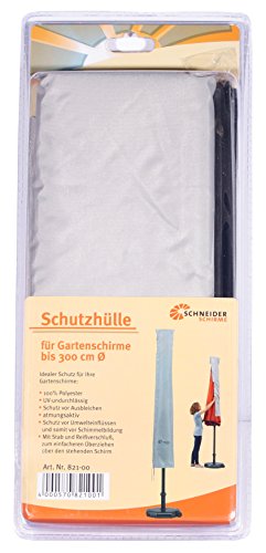 Schneider Funda Protectora Parasol, Gris Plateado, hasta Aprox. 300 cm Ø