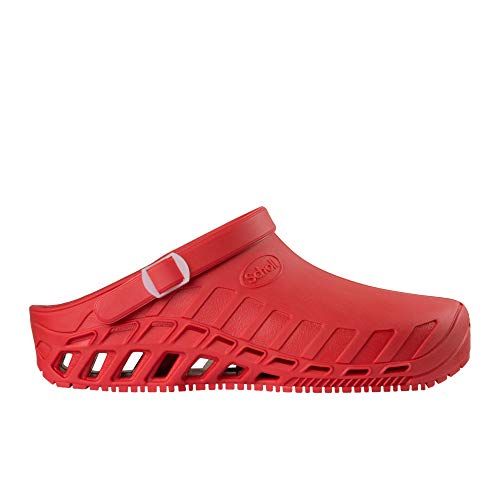 Scholl línea Profesional Clog EVO Rojo 40-41