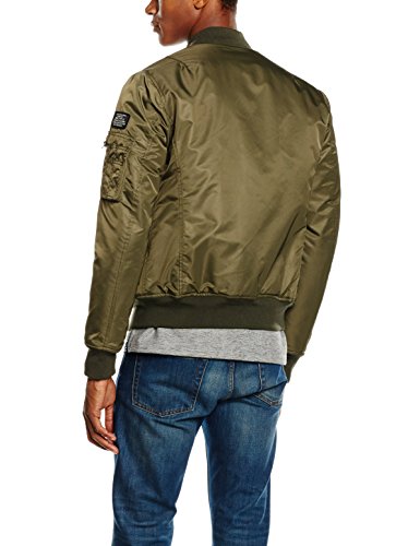 Schott NYC Airforce1 Bomber Jacket, Chaqueta para Hombre, Green (Army Khaki), XX-Large