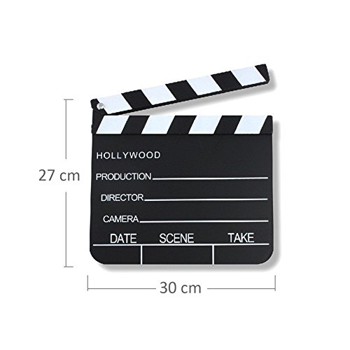 Schramm® Director Flap 30x27cm Director Flap Film Flap Escena Flap Pizarra Hollywood clapbaord Director Flaps Film Flaps