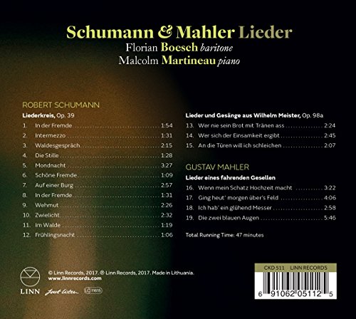 Schumann & Mahler: Lieder / Florian Boesch