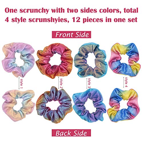 Scrunchies Gasa Elástico, Scrunchies Para el Pelo Velvet Elástico,Scrunchies Pastel Velvet Elástico Hair Scrunchies-Accesorios Para el Cabello Para Mujeres Niñas