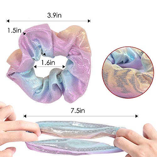 Scrunchies Gasa Elástico, Scrunchies Para el Pelo Velvet Elástico,Scrunchies Pastel Velvet Elástico Hair Scrunchies-Accesorios Para el Cabello Para Mujeres Niñas