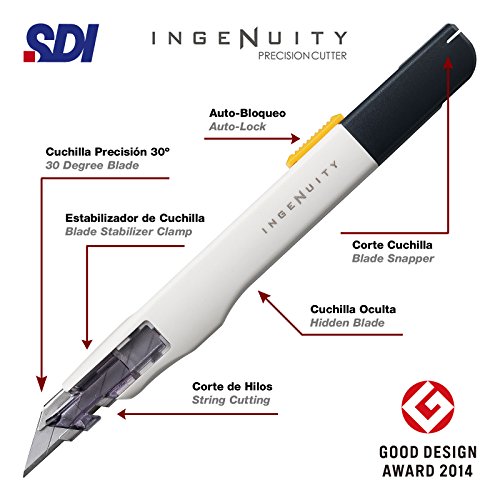 SDI - Pack Cutter Profesional de Alta Precisión SDI Ingenuity (1- Cutter+Cuchillas)