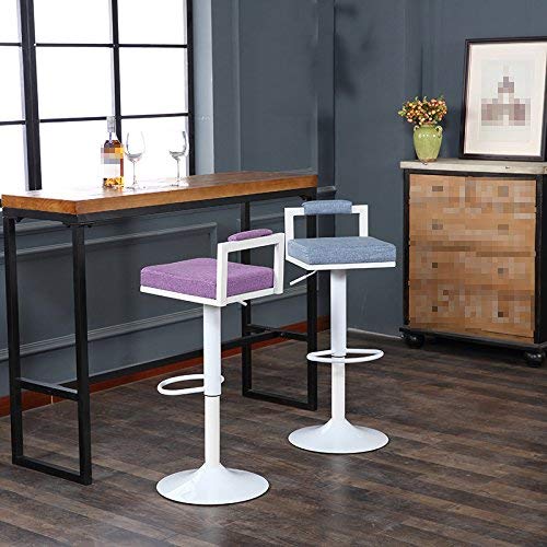 SED Silla - Retro Barra de Hierro Silla la Barra Taburete de rotación Silla elevadora Silla Alta Restaurante Taburete Sentado Cafetería Mostrador Silla Ordenador Silla Silla de Belleza Tienda móvil S