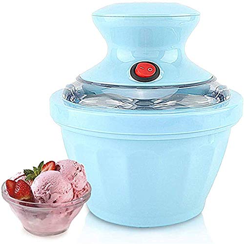 SEESEE.U Máquina para Hacer Helados Máquina de enfriamiento automático Máquina de Sorbete Máquina portátil para Hacer Helados de Frutas Máquina para Hacer Helados domésticos Totalmente automática