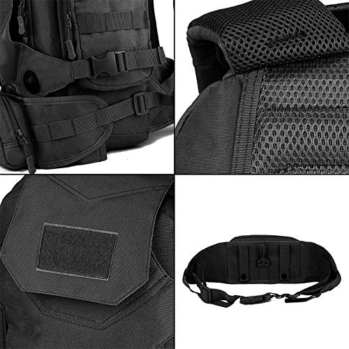 Selighting Mochila Táctica Impermeable 40L Mochilas Hombre Militares MOLLE de 900D Nylon con Múltiples Bolsillos para Senderismo,Acampada,Montañismo,Caza,Viaje