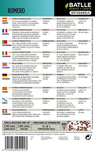 Semillas Aromáticas - Romero - Batlle