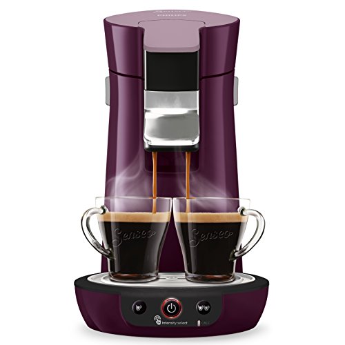 Senseo Viva Café HD6563/91 - Cafetera (Independiente, Máquina de café en cápsulas, 0,9 L, Dosis de café, 1450 W, Berenjena)