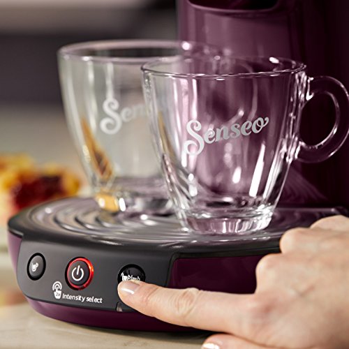 Senseo Viva Café HD6563/91 - Cafetera (Independiente, Máquina de café en cápsulas, 0,9 L, Dosis de café, 1450 W, Berenjena)