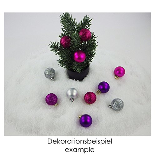 Sepkina - Nieve artificial fina con purpurina, para decoración navideña (4 l)