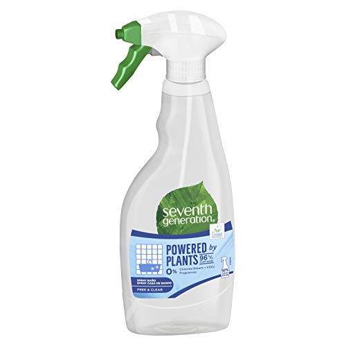 Seventh Generation Free & Clear- Spray para Baño, 0% Cloro y Fragancias, 3 Recipientes de 500 ml, Total: 1500 ml