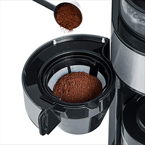 Severin KA 4811 Cafetera Semi-Automática, 820 W, Negro, Metálico