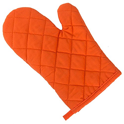 SGerste 1 par de Guantes de Cocina para Hornear Guantes de algodón para microondas y Horno Resistente al Calor, Color Naranja