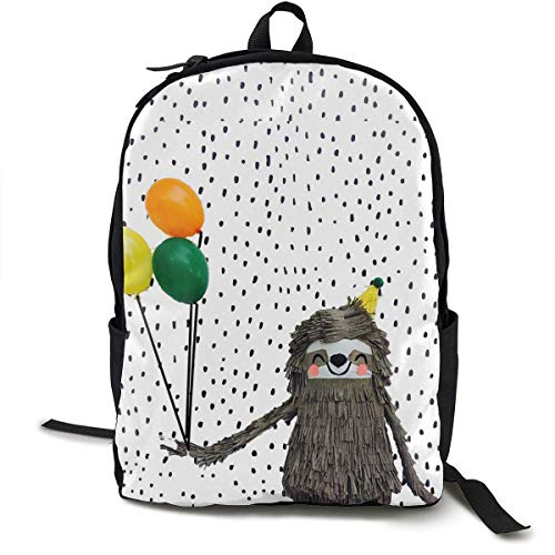 sghshsgh Mochilas Tipo Casual,School Backpack Sloth Crepe Paper 3D Adult Outdoor Leisure Sports Backpack High School Computer Bag