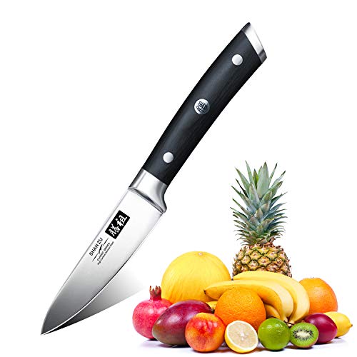 SHAN ZU Cuchillo para Fruta y Cuchillo de Oficina Cuchillo para Pelar Cuchillo para Fruta Cuchillo de Cocina de Acero Inoxidable de 9,5 cm - Classic Serie