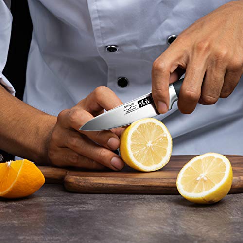 SHAN ZU Cuchillo para Fruta y Cuchillo de Oficina Cuchillo para Pelar Cuchillo para Fruta Cuchillo de Cocina de Acero Inoxidable de 9,5 cm - Classic Serie