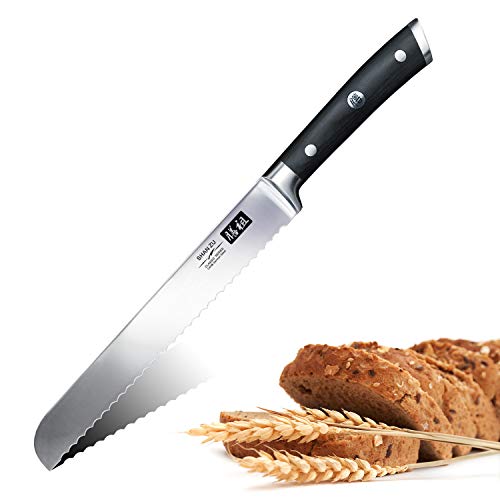 SHAN ZU Cuchillo Para Pan de Acero Inoxidable 20 cm Cuchillo de pan Cuchillo de Cocina - CLASSIC Series