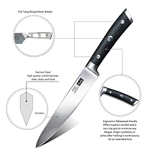 SHAN ZU Cuchillos Cocina Profesional Cuchillo Acero Inoxidable Cuchillo Chef - CLASSIC Series