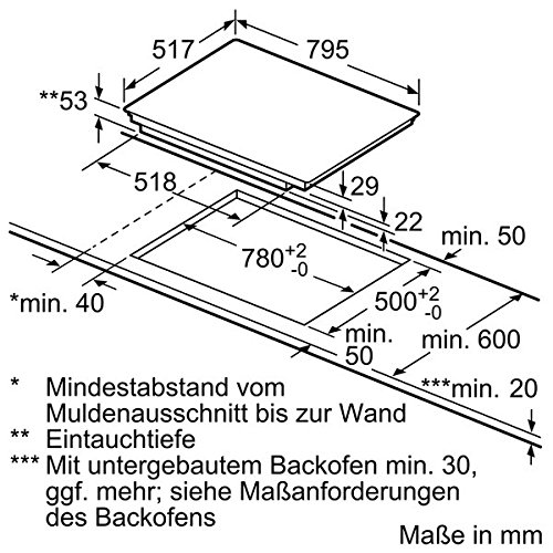 Siemens de inducción hobs eh840feb1e, Ancho 80 cm, inducción