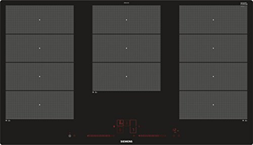 Siemens EX901LXC1E hobs Negro Integrado Con - Placa (Negro, Integrado, Con placa de inducción, Vidrio y cerámica, 2200 W, 24 cm)