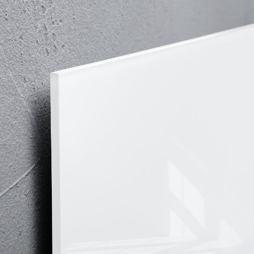 Sigel GL131 - Pizarra de cristal magnética, 78 x 48 cm, super blanco