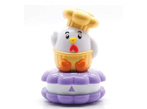 Silicone Gold Temporizador de Cocina gallina, Multicolor, 14X8X5 Cm