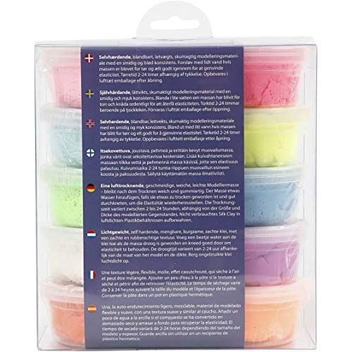 Silk Clay Basic ll, Assorted Colours , 10 x 40 g