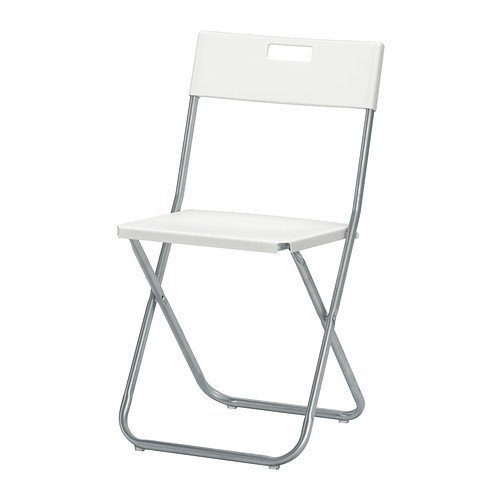 Silla Plegable Gunde, Color Blanco