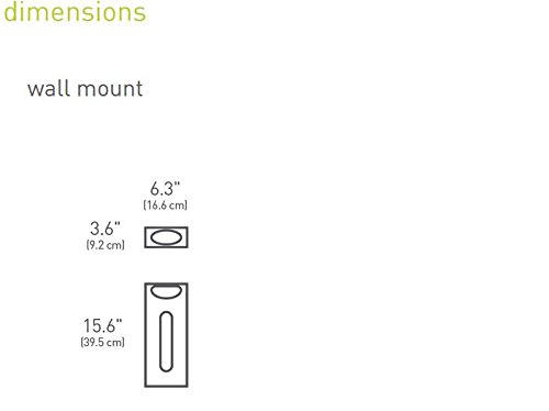 simplehuman, dispensador de bolsas de pared, acero inoxidable cepillado