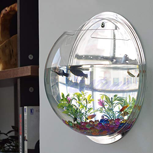 SimpleLife Pot Wall Hanging Mount Bubble Aquarium Bowl Fish Tank Acuario Decoración del Hogar