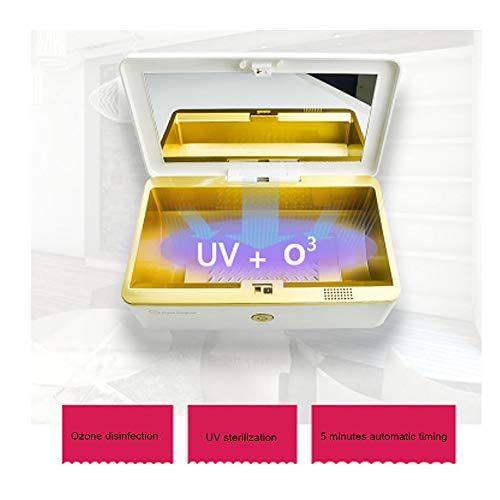 Six6 UV Esterilizador Caja con Ozono, Desinfección Vajilla Portable Caja De Herramientas De Desinfección Germicida para El Teléfono Móvil Herramientas De Gafas De Joyas De Belleza