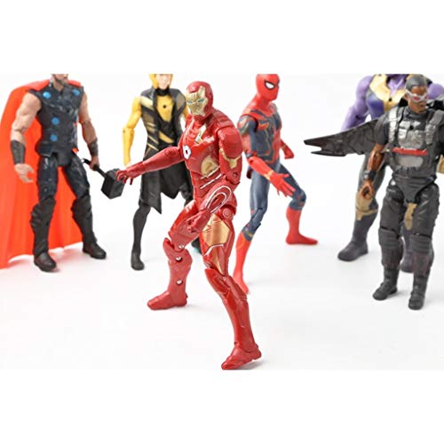 Siyushop Figuras de acción de héroe - Conjunto de Modelos de Personajes de héroe, Adornos de muñecas de héroes Modelo de muñecas de Mano - 15 Modelos (Color : 15 Models)