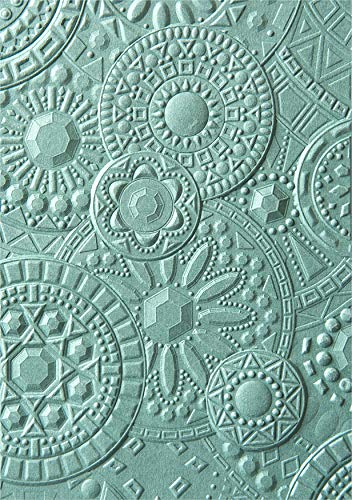 Sizzix 3-D Textured Impressions Troquel Carpeta de grabado Mosaico de Gemas