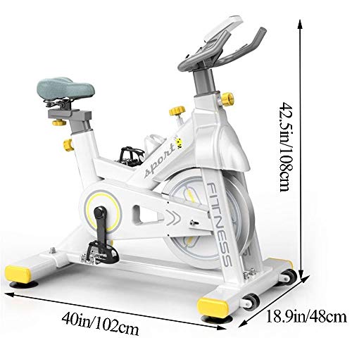 SJS Inicio de Bicicleta de Ejercicios, Profesional de Ciclismo Indoor Bicicleta estática, reposabrazos Ajustable, Resistencia magnetrón con Tablet Holder, para el hogar y Entrenamiento Cardio