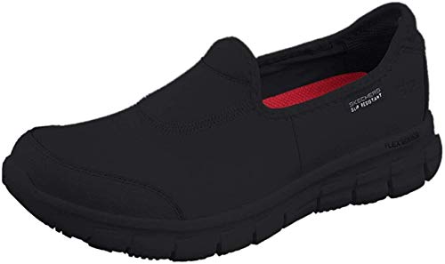 Skechers Sure Track, Zapatos de trabajo para Mujer, color Negro, 40 EU