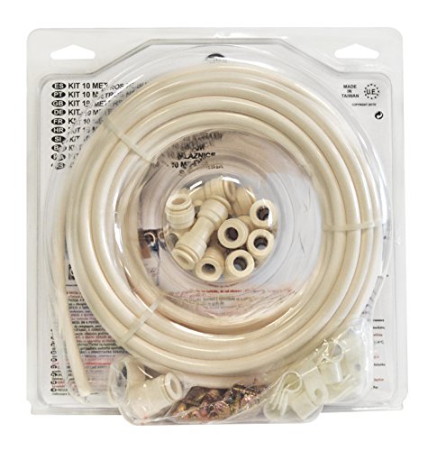 S&M 580758 Kit de nebulización 3/8" de 10 metros-10 Toberas-Baja hasta 14°C la Temperatura, Beige, 8 x 28 x 28 cm