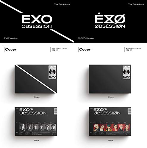 S.M Entertainment Exo – Obsession (Vol.6) Álbum + póster Plegado + Juego de Tarjetas de Fotos adicionales