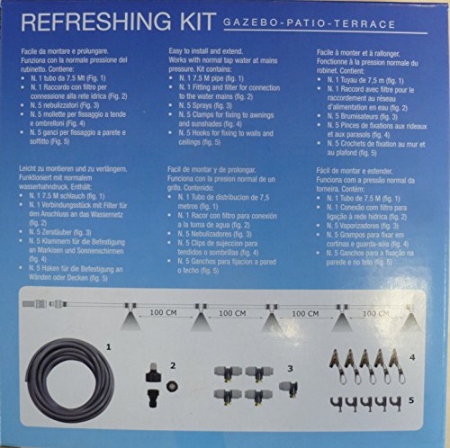 S&M Kit Nebulización Eco 7,5 Metros 580710-Kit, Gris, 4.50x16x16 cm