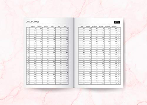 Small Planner 2020-2021 Weekly and Monthly: 18 Month Planning Notebook |  July 2020 - December 2021 | 6" x 8.5" | 2020/2021 Weekly Journal with to-Do List | Monthly Planner | Stylish Pink