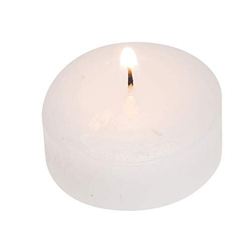 Smart-Planet® - Lote de 54 velas de cera para rellenar velas ecológicas (plástico), color blanco