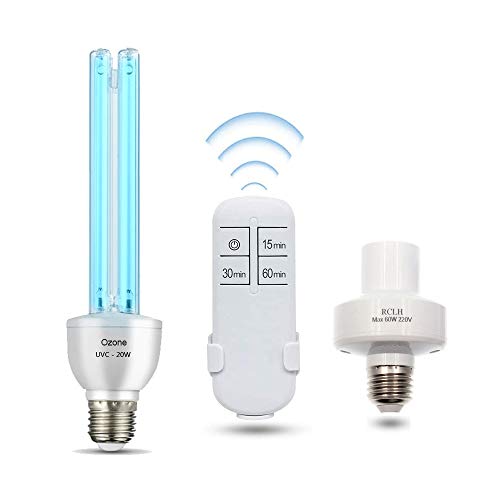 Smart Spring® lámpara germicida UV UVC con bombilla de ozono E27 20 W 220 V limpia el aire para el hogar dormitorio cocina