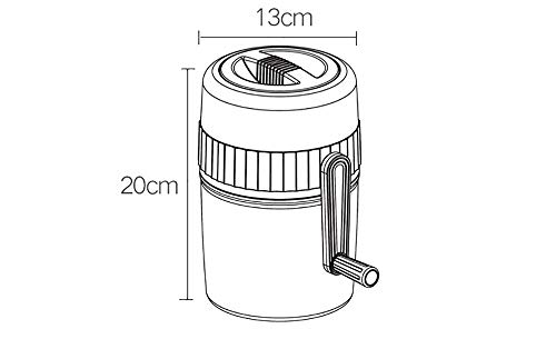 SMEJS Manual portátil de la manivela Manual de la trituradora de Hielo máquina de Afeitar de trituración de Cono de Nieve la máquina del Fabricante for la aplicación de Cocina Niños y Familia