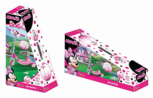 Smoby - Minnie Patinete 3 ruedas manillar de altura regulable, ligero y estable Disney (Smoby 750167)