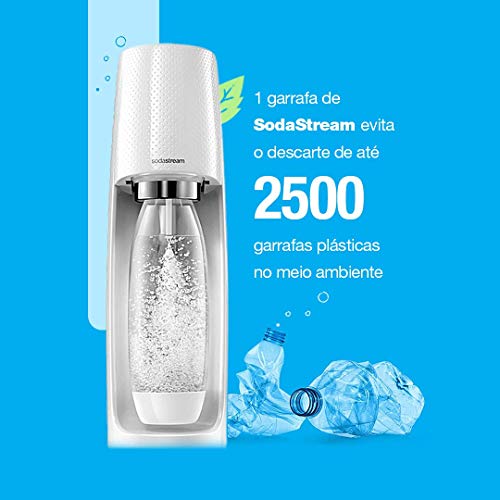 SodaStream 2270051 De plástico Blanco carbonatador - Máquina para soda (De plástico, Blanco, 1 L, 60 L, 125 mm, 180 mm)