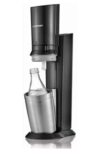 sodastream Crystal 2.0 Máquina para Soda, Acero Inoxidable, Plata/Titanio, 16 X 26 X 55 Cm