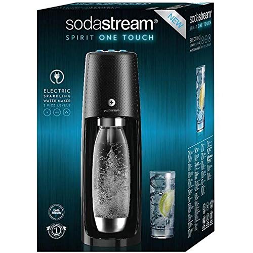 sodastream One Touch - Gasador de Agua refrigerante, automático, Negro