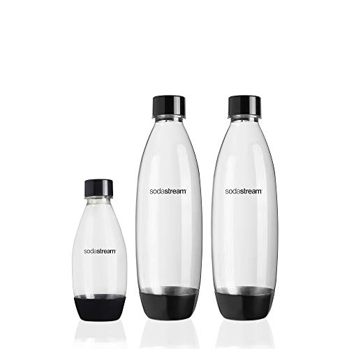 Sodastream Spirit Mega Pack Black Carbonator, 3 botellas y 1 cilindro incluidos