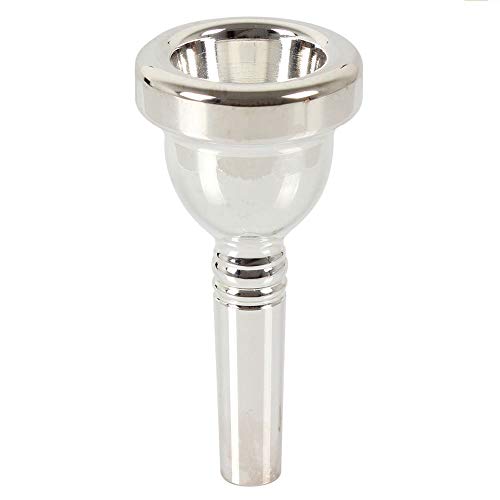 SODIAL 12C Pequena Cana Trombon Plata Boquilla Nuevo